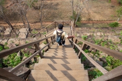 What goes up must come down. Prasat Thom, Koh Ker, Cambodia.  April 5, 2019.